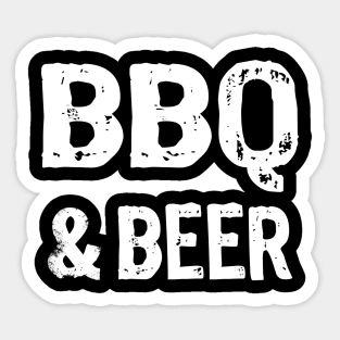 BBQ and Beer Grilling Pitmaster Barbecue Sticker